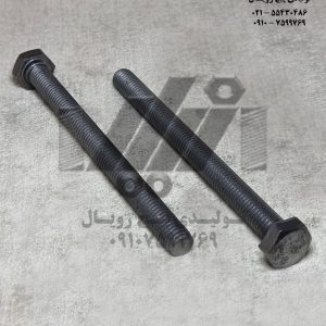 پیچ شش گوش خشکه تمام رزوه 200×12 گرید 8/8 - سیاه