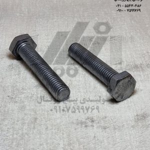 پیچ شش گوش خشکه تمام رزوه 60×12 گرید 8/8 - سیاه