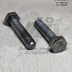 پیچ شش گوش خشکه تمام رزوه 60×14  گرید 8/8 - سیاه