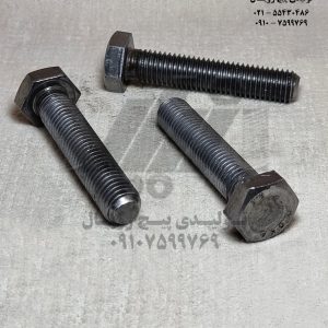 پیچ شش گوش خشکه تمام رزوه 70×14  گرید 8/8 - سیاه