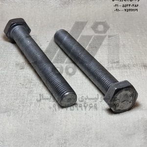 پیچ شش گوش خشکه تمام رزوه 80×14  گرید 8/8 - سیاه