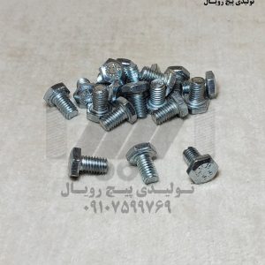 پیچ شش گوش خشکه 10×6 گرید 8/8 - سفید