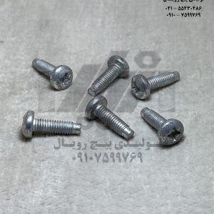 پیچ استوانه گل پهن چهارسو 20×6 - فولادی داکرومات